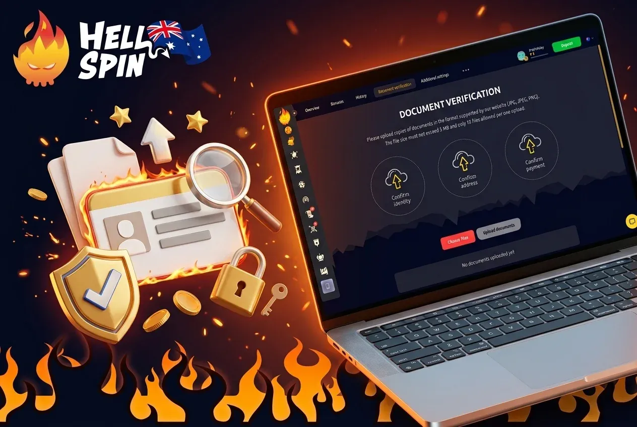 Account verification and KYC documents at HellSpin