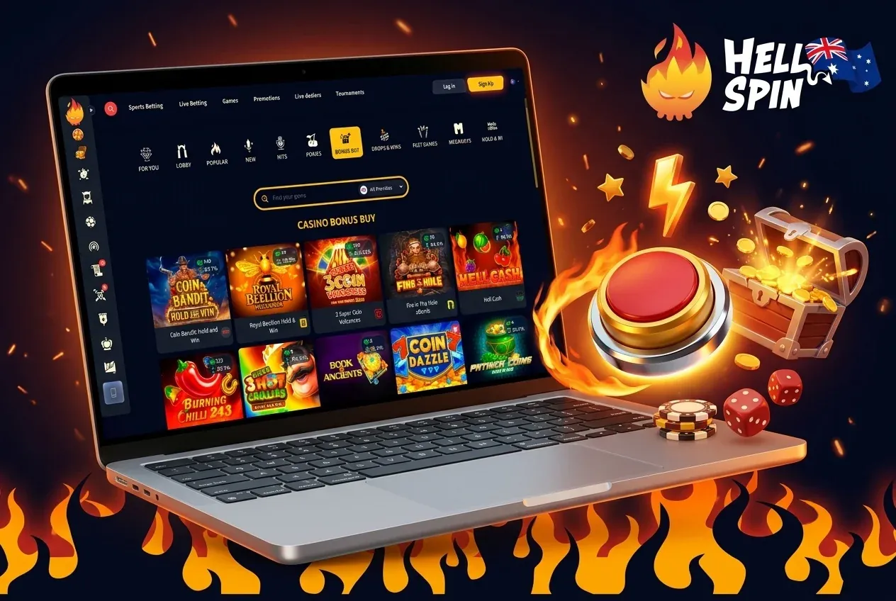 Bonus buy and high volatility slots at HellSpin