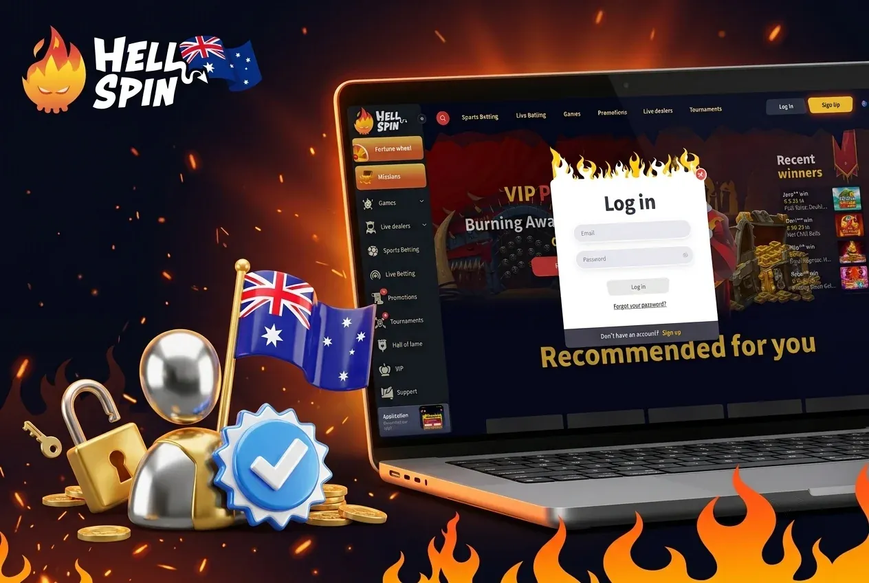HellSpin login for Australian players