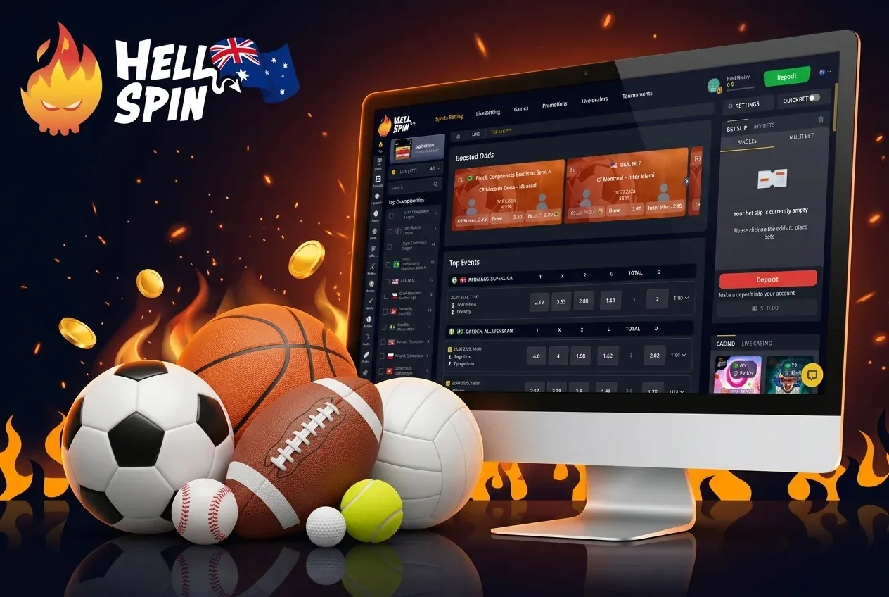 Sports betting availability for Australian players at HellSpin