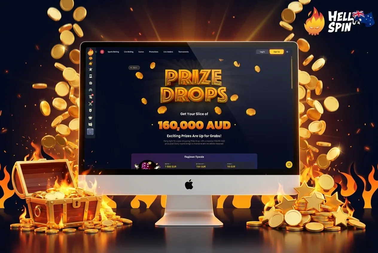Prize drops with an AU$160,000 monthly pool
